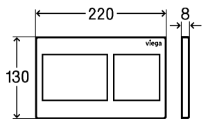 Комплект инсталляции Viega Prevista Dry 792596 c кнопкой и подвесным унитазом BelBagno Loto