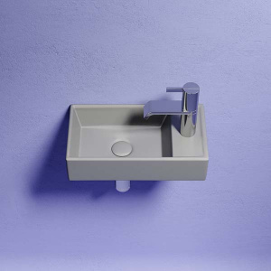 Умывальник CeramicaNova Element CN6051LMH / CN6051RMH, 40х22 L, антрацит матовый