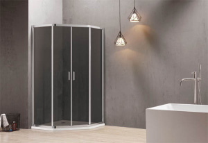 Душевой уголок Adema GLASS line penta тонированный, 90х90, тонированный