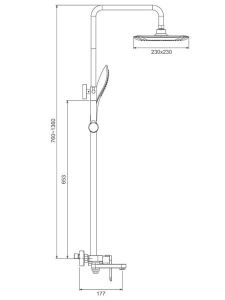Душевая стойка Gappo G2448-3