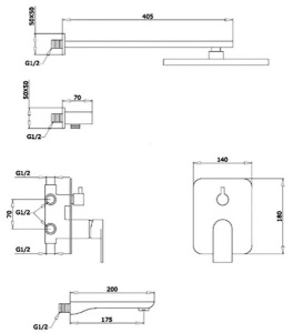 Душевая система Ganzer GZ-21065-F встраиваемая