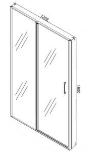 Душевая дверь Cerutti Gloria D120B