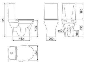 Напольный унитаз Iddis Edifice Rimless безободковый