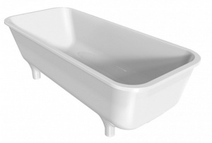 Ванна из искусственного камня Belux Саламанка ВС-1700 белый матовый Solid Surface, 174х78