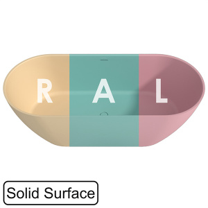 Ванна из искусственного камня Whitecross Tawna RAL матовый Solid Surface, 165х80, RAL матовый
