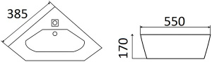 Умывальник CeramaLux 7012J