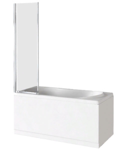 Душевая шторка на ванну Good Door Screen FO-80-C-CH, 80х140, прозрачный