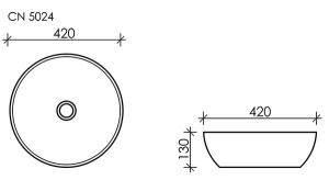 Умывальник CeramicaNova Element CN5024