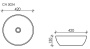 Умывальник CeramicaNova Element CN5024