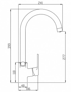Смеситель для кухонной мойки Zorg Steel Hammer SH 901 под фильтр, сатин