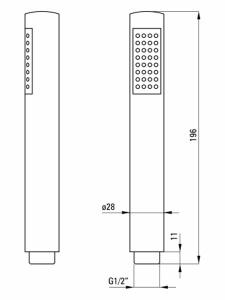 Душевая лейка Deante Round XNC16SLP1