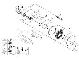 Смеситель встраиваемый Grohe Eurosmart 33305003 (2 функции)
