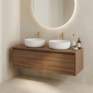Умывальник Canterno Самора 410 круг Solid Surface