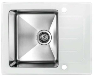 Кухонная мойка ZorG GS 6250 white / GS 7850 white, 62х50, белый