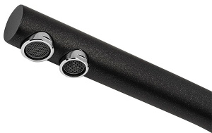 Смеситель для кухонной мойки Zorg Akvaduo Premium Brass black metallic под фильтр