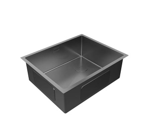 Кухонная мойка Paulmark Next-Skew 540 PM885444-GM / 580 PM885844-GM / 740 PM887444-GM, 74х44, вороненая сталь