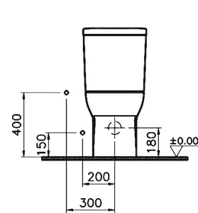 Напольный унитаз Vitra S20 9800B003-7204 (сиденье Soft Close), белый