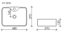 Умывальник CeramicaNova Element CN6033