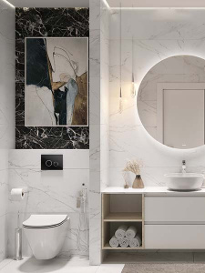 Комплект инсталляции Cersanit Vector с кнопкой Twins 64117 и унитазом City Smart CO DPL EO slim
