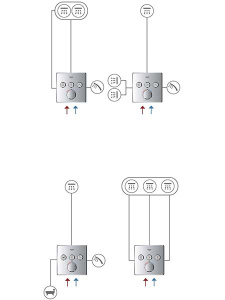 Смеситель встраиваемый Grohe SmartControl 29146000 (3 функции)
