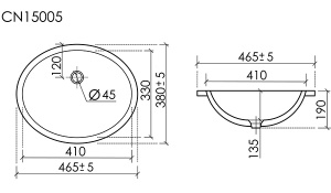 Умывальник CeramicaNova Era CN15005