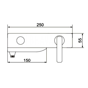 Смеситель для ванны Rose R2702