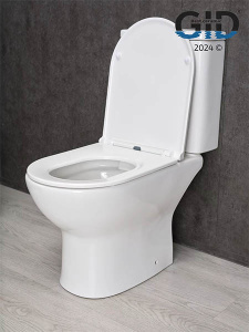 Напольный унитаз Gid Tn2123 с сиденьем Soft Close, белый