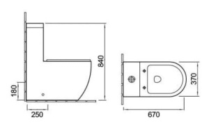 Напольный унитаз SantiLine SL-5011