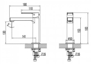 Смеситель для умывальника Lemark Plus Grace LM1537C