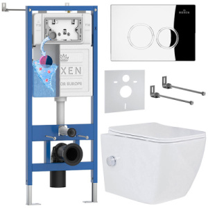 Комплект инсталляции 6 в 1 Roxen StounFix Dual Fresh 521082 с аромадозатором, хром глянец