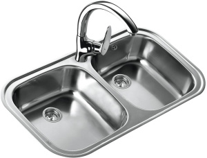 Кухонная мойка TEKA Stylo 2B 10107028, 83х49, полированный