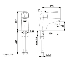 Смеситель для умывальника Armatura Albit 4602-815-00