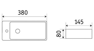 Умывальник CeramaLux 9048FR