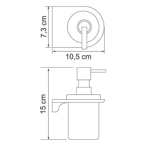 Дозатор для моющих средств Wasserkraft Kammel K-8399