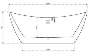 Акриловая ванна Abber AB9322, 180х80