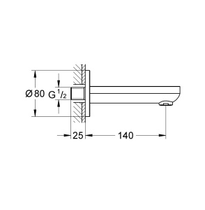 Излив Grohe BauCosmopolitan 13255000
