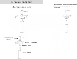 Дозатор для моющих средств Grocenberg AC0031NK