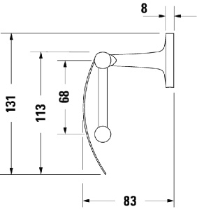 Держатель для туалетной бумаги Duravit Starck T 0099404600