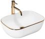 Умывальник Rea Belinda Gold Edge
