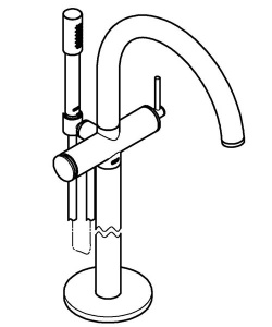 Смеситель для ванны Grohe Atrio New 32653003