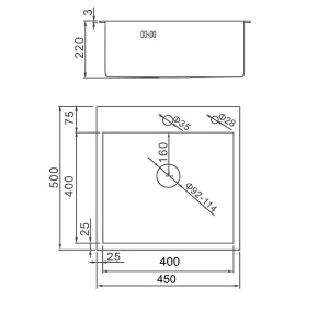 Кухонная мойка Gerhans K34550B / K34550BD, 45х50, графит