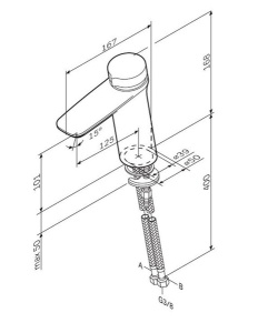 Смеситель для умывальника AM.PM Inspire V2.0 F50A02500