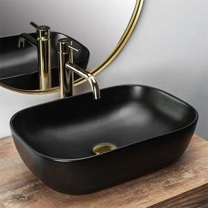 Умывальник Rea Belinda Black Matt Slim REA-U8470