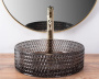 Умывальник Rea Cristal Black REA-U9671