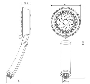Душевая лейка Lemark LM8118C