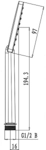 Душевая лейка Lemark LM1411C
