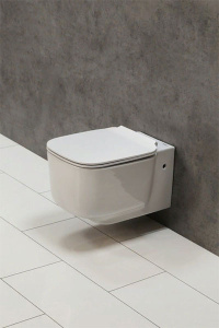 Подвесной унитаз BelBagno Vaso BB127CH безободковый, белый