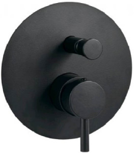 Смеситель скрытого монтажа Paffoni Light LIG015NO / LIG015CR / LIG015ST (2 функции), черный матовый