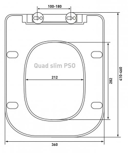 Крышка-сиденье Berges Quad Slim PSO 028703 с микролифтом
