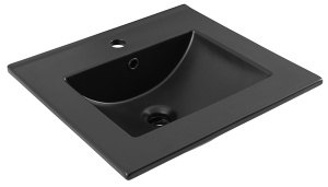 Умывальник Aquanet Flat 50 / 60 / 70 / 80 / 90 / 100 черный матовый, 101х47, черный матовый